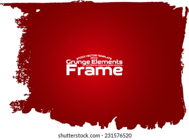 Grunge frame - abstract texture. Stock vector design template - easy to use