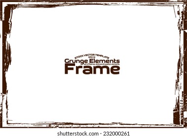Grunge frame - abstract texture. Stock vector design template - easy to use