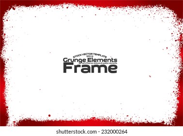 Grunge frame - abstract texture. Stock vector design template - easy to use