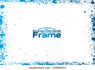 Grunge frame - abstract texture. Stock vector design template - easy to use