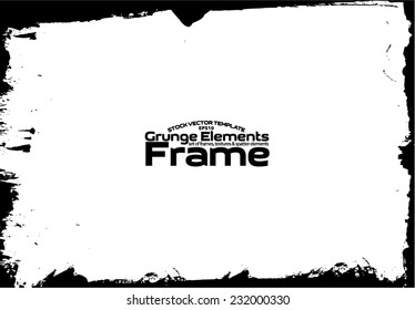Grunge frame - abstract texture. Stock vector design template - easy to use