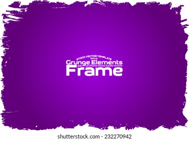 Grunge frame - abstract texture. Stock vector design template - easy to use