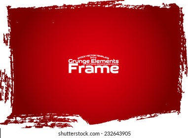 Grunge frame - abstract texture. Stock vector design template - easy to use