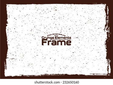 Grunge frame - abstract texture. Stock vector design template - easy to use