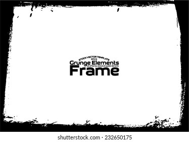 Marco grueso - textura abstracta. Plantilla de diseño vectorial de stock - fácil de usar
