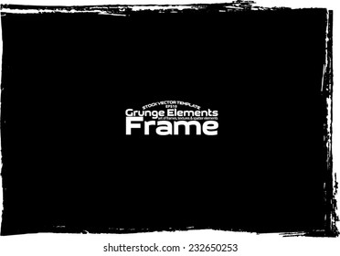 Grunge frame - abstract texture. Stock vector design template - easy to use