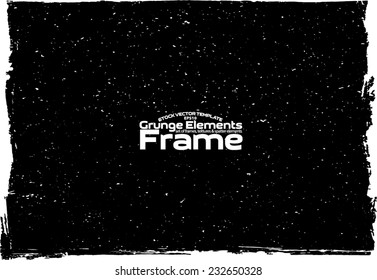 Grunge frame - abstract texture. Stock vector design template - easy to use