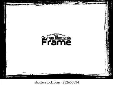 Grunge frame - abstract texture. Stock vector design template - easy to use