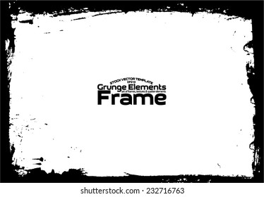 Grunge frame - abstract texture. Stock vector design template - easy to use