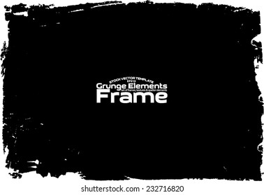 Grunge frame - abstract texture. Stock vector design template - easy to use