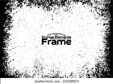 Grunge frame - abstract texture. Stock vector design template - easy to use