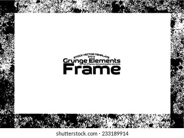 Grunge frame - abstract texture. Stock vector design template - easy to use