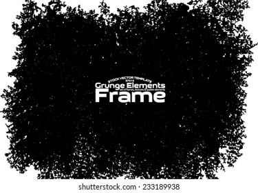 Grunge frame - abstract texture. Stock vector design template - easy to use