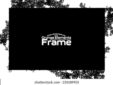 Grunge frame - abstract texture. Stock vector design template - easy to use