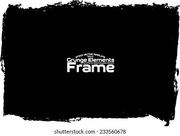 Grunge frame - abstract texture. Stock vector design template - easy to use