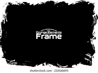 Grunge frame - abstract texture. Stock vector design template - easy to use