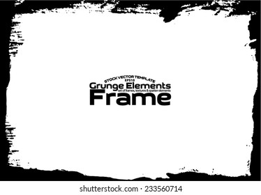 Grunge frame - abstract texture. Stock vector design template - easy to use