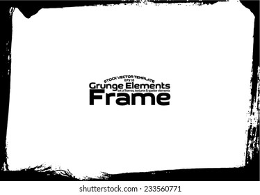 Grunge frame - abstract texture. Stock vector design template - easy to use