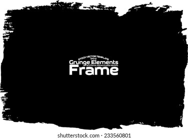 Grunge frame - abstract texture. Stock vector design template - easy to use