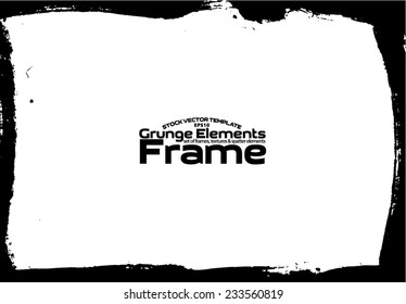 Grunge frame - abstract texture. Stock vector design template - easy to use