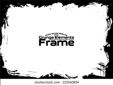 Grunge frame - abstract texture. Stock vector design template - easy to use