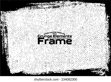 Grunge frame - abstract texture. Stock vector design template - easy to use