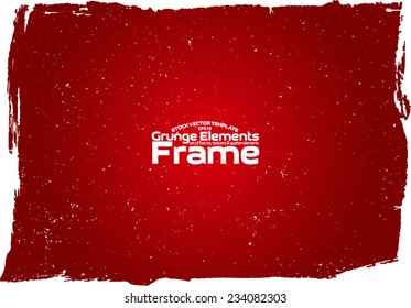 Grunge frame - abstract texture. Stock vector design template - easy to use