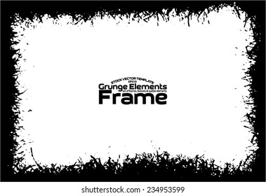 Grunge frame - abstract texture. Stock vector design template - easy to use
