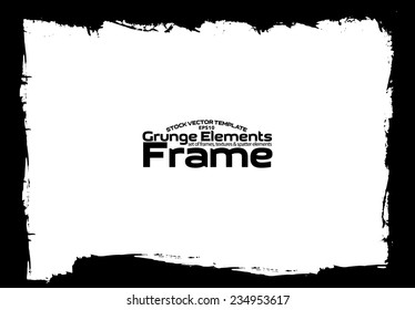 Grunge frame - abstract texture. Stock vector design template - easy to use
