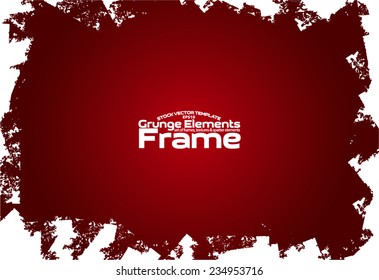 Grunge frame - abstract texture. Stock vector design template - easy to use
