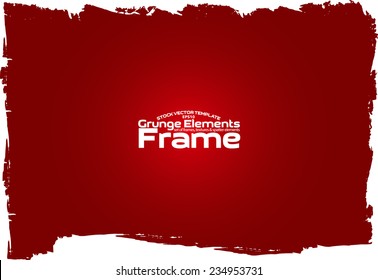 Grunge frame - abstract texture. Stock vector design template - easy to use
