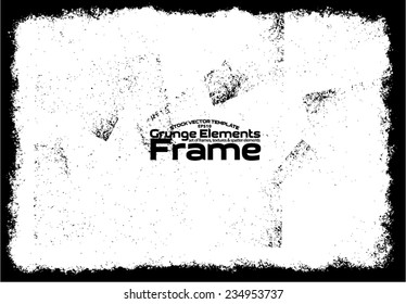 Grunge frame - abstract texture. Stock vector design template - easy to use
