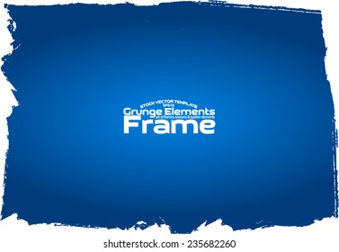 Grunge frame - abstract texture. Stock vector design template - easy to use