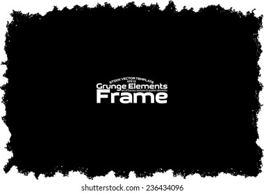 Grunge frame - abstract texture. Stock vector design template - easy to use