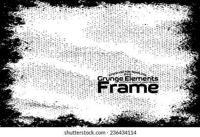 Grunge frame - abstract texture. Stock vector design template - easy to use