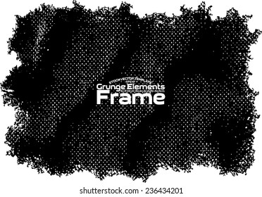 Grunge frame - abstract texture. Stock vector design template - easy to use