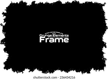 Grunge frame - abstract texture. Stock vector design template - easy to use