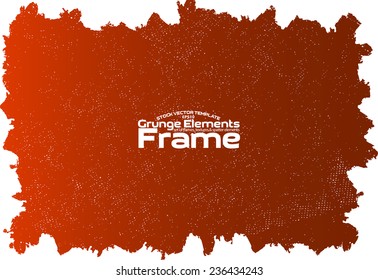 Grunge frame - abstract texture. Stock vector design template - easy to use