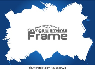 Grunge frame - abstract texture. Stock vector design template - easy to use