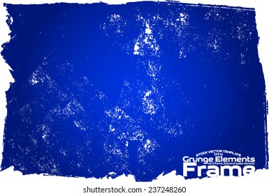 Grunge frame - abstract texture. Stock vector design template - easy to use