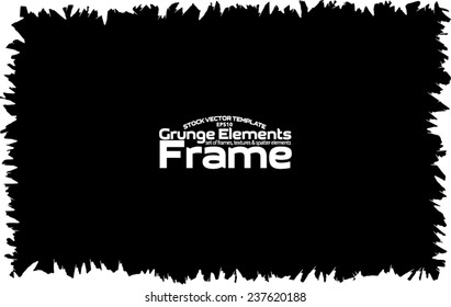 Grunge frame - abstract texture. Stock vector design template - easy to use