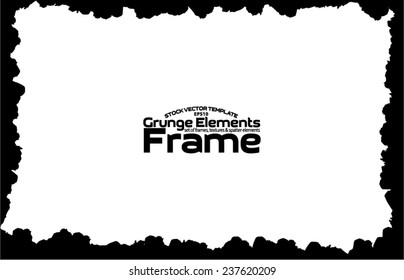 Grunge frame - abstract texture. Stock vector design template - easy to use
