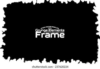 Grunge frame - abstract texture. Stock vector design template - easy to use