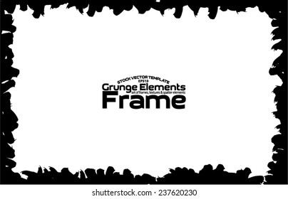Grunge frame - abstract texture. Stock vector design template - easy to use