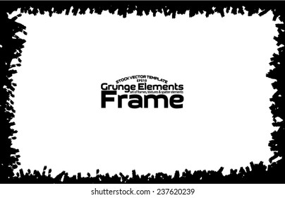 Grunge frame - abstract texture. Stock vector design template - easy to use