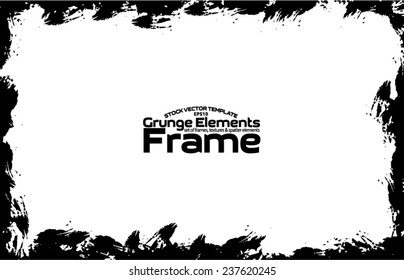 Grunge frame - abstract texture. Stock vector design template - easy to use
