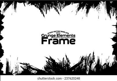 Grunge frame - abstract texture. Stock vector design template - easy to use
