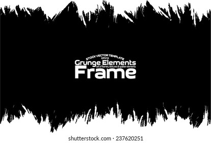 Grunge frame - abstract texture. Stock vector design template - easy to use