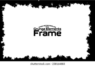 Grunge frame - abstract texture. Stock vector design template - easy to use