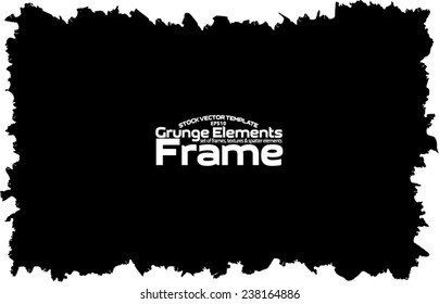 Grunge frame - abstract texture. Stock vector design template - easy to use